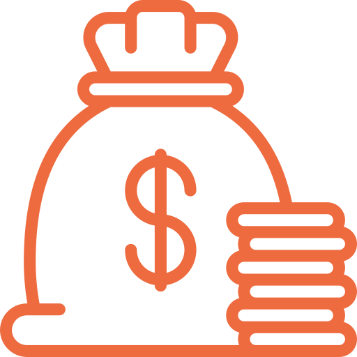 Icono de bolsa de dinero