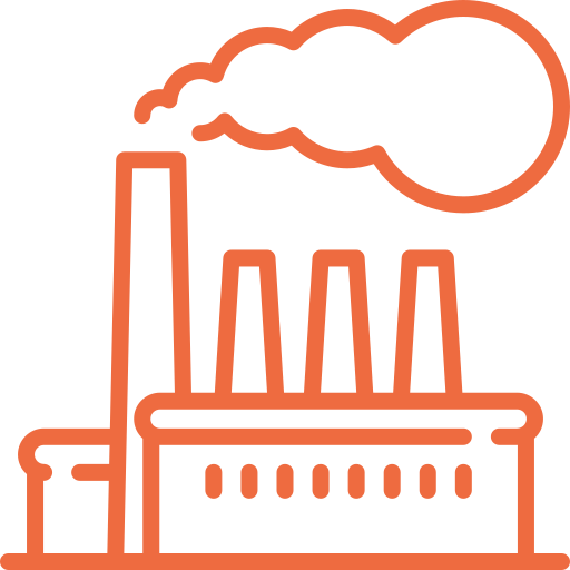 Icono de planta industrial